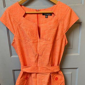 Mad Men orange dress